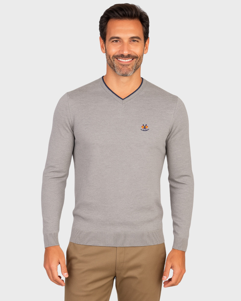Suéter cuello caja para hombre | La Española
