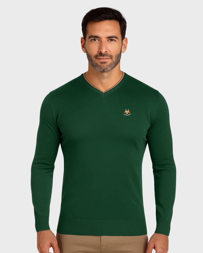 Suéter cuello caja para hombre | La Española