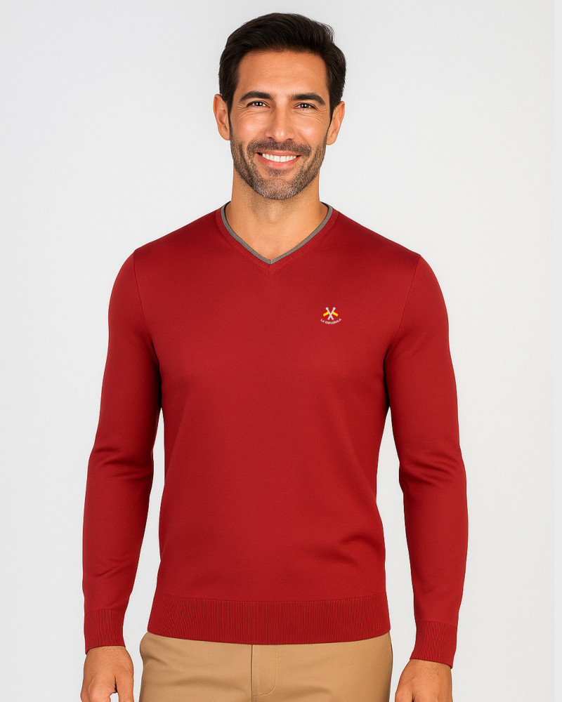 Suéter cuello caja para hombre | La Española