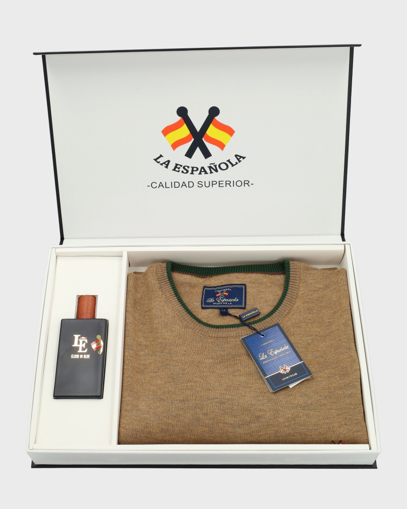 Suéter cuello caja para hombre | La Española