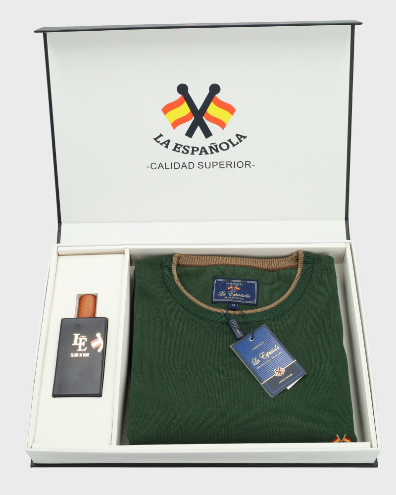 Suéter cuello caja para hombre | La Española