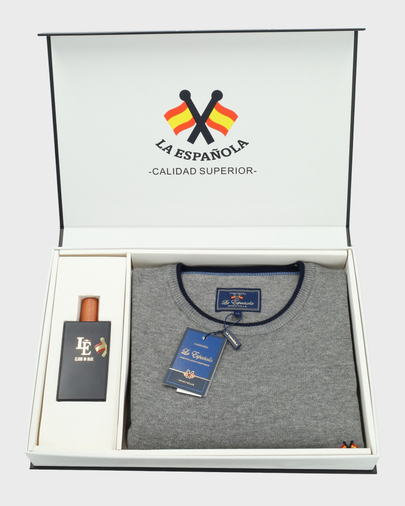 Suéter cuello caja para hombre | La Española