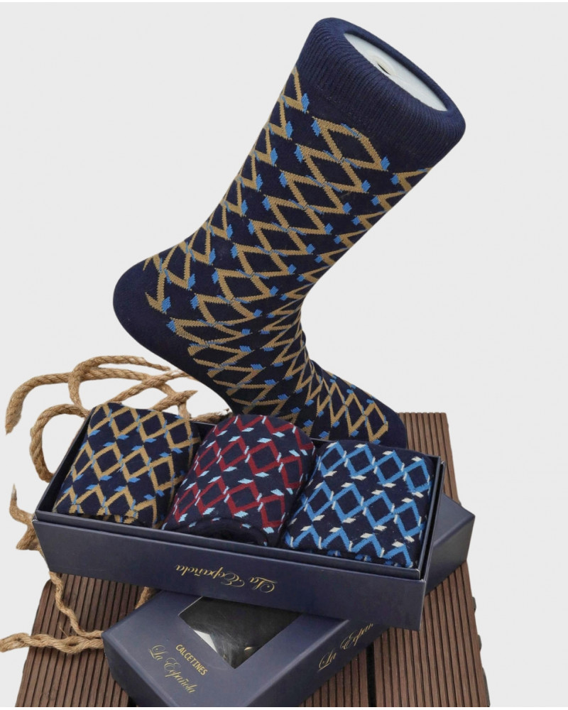 Pack de 3 calcetines para hombre | Complementos La Española