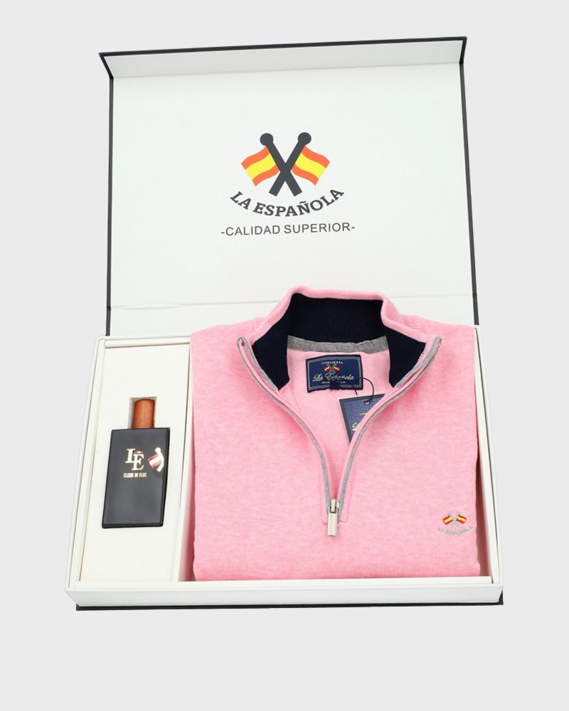 Pack regalo sueter cuello polo + colonia | La Española