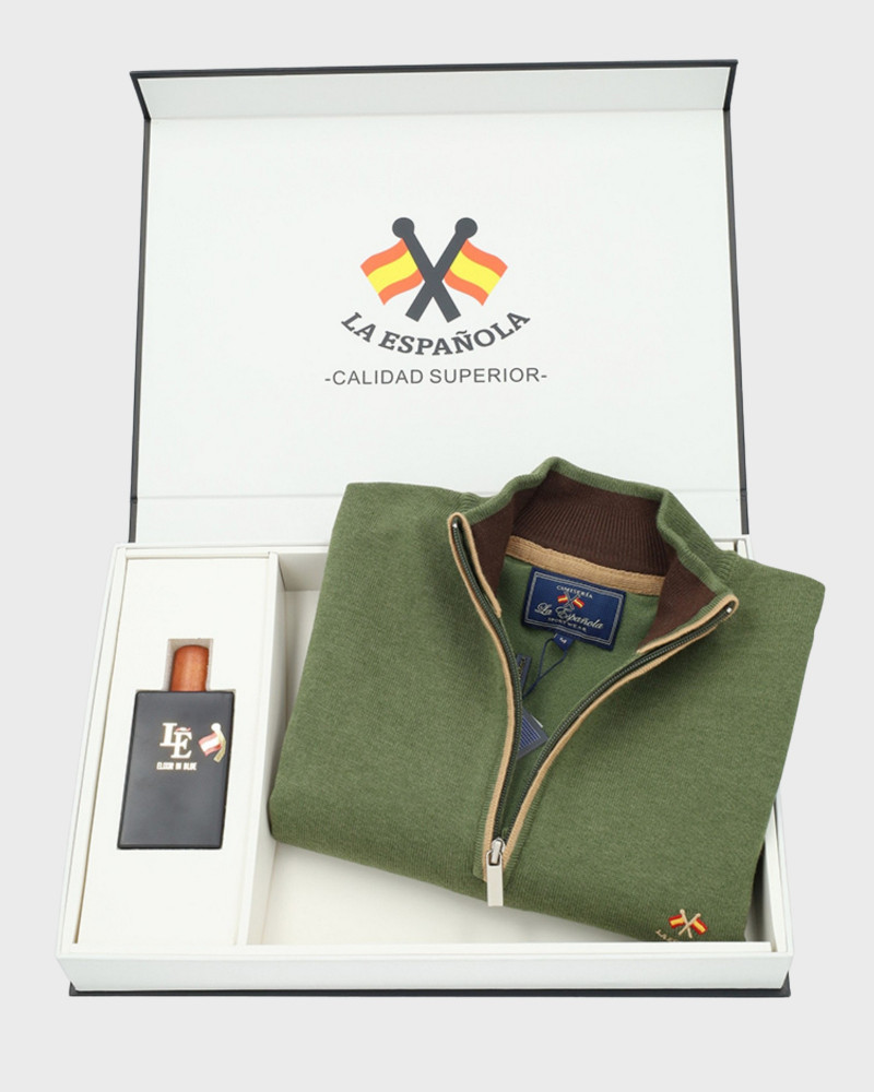 Pack regalo sueter cuello polo + colonia | La Española