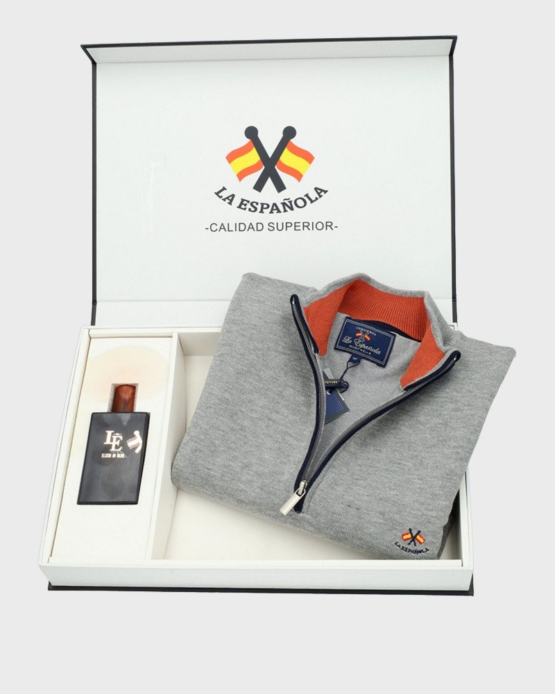 Pack regalo sueter cuello polo + colonia | La Española