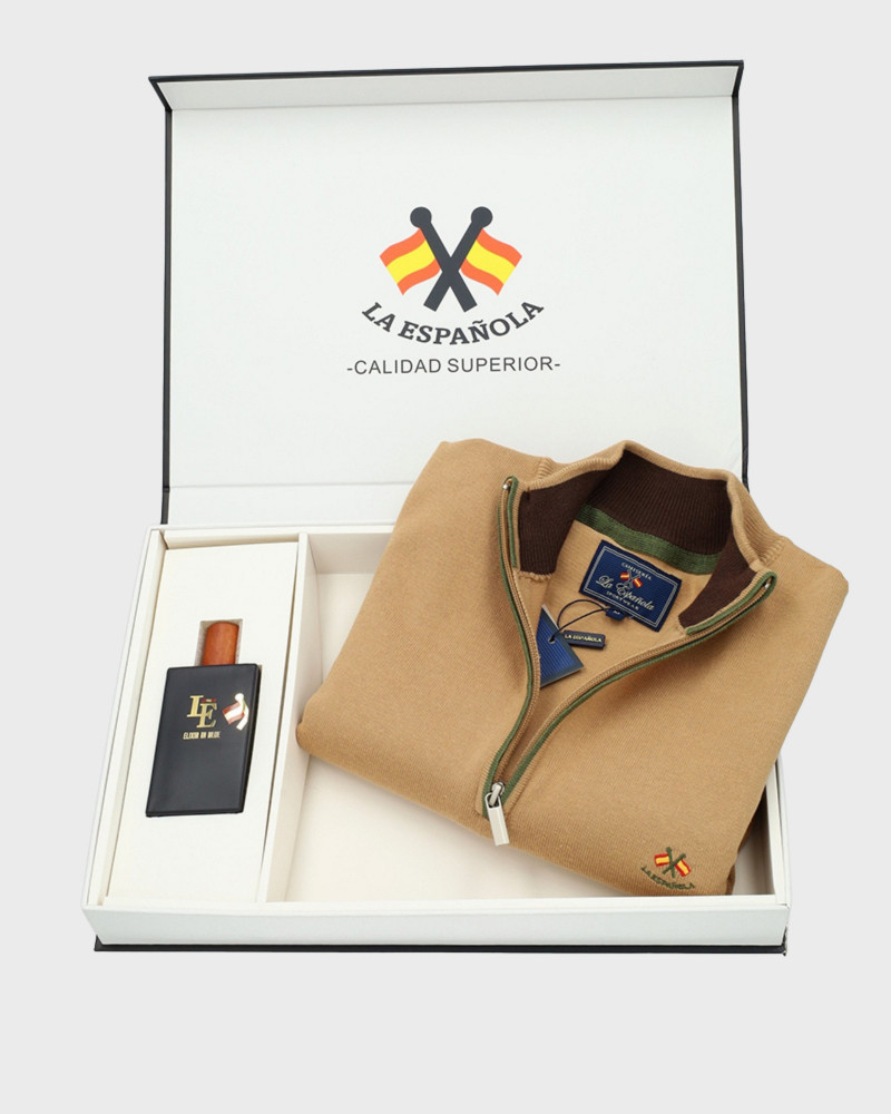 Pack regalo sueter cuello polo + colonia | La Española