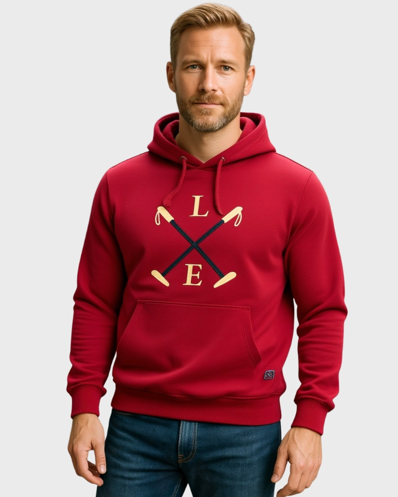 copy of copy of copy of Sudadera color rosa con logo bordado