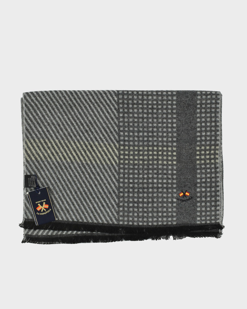 SERIE 00000 Bufanda diagonal color gris