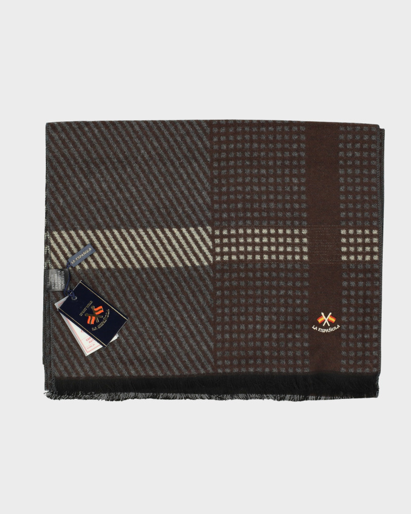 SERIE 00000 Bufanda diagonal color marrón