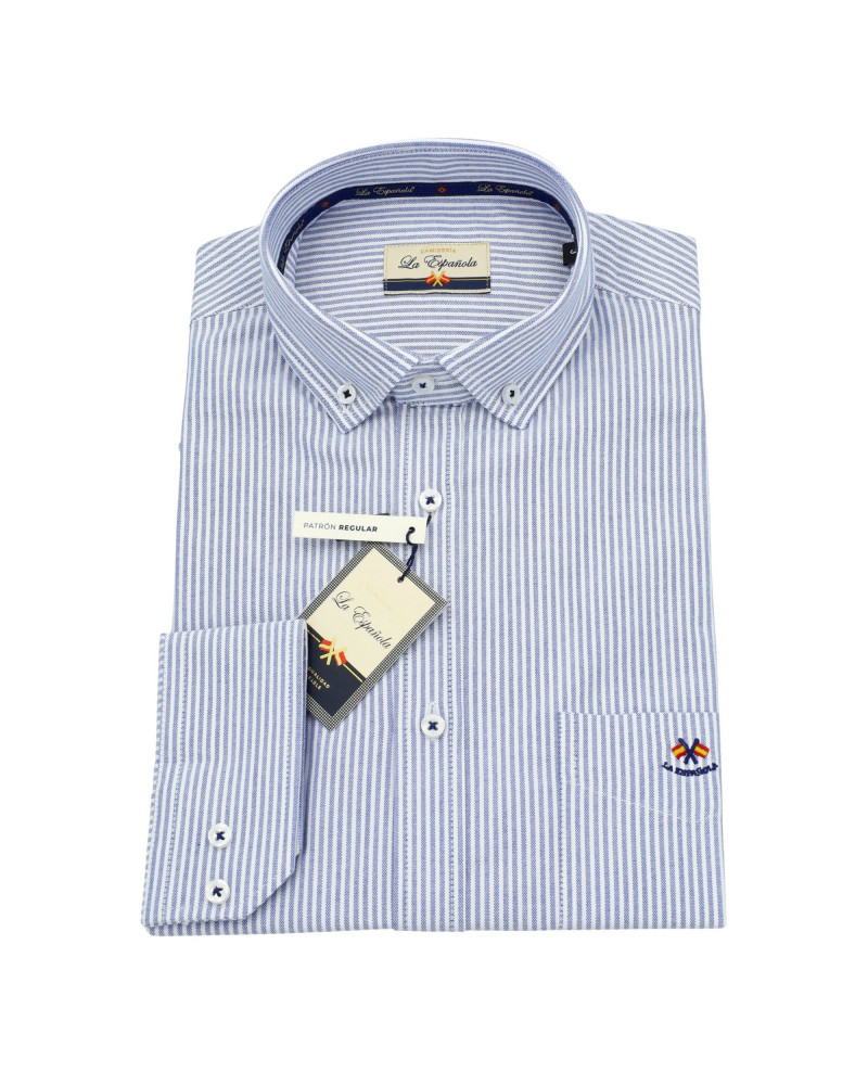 copy of Camisa oxford rosa con bolsillos