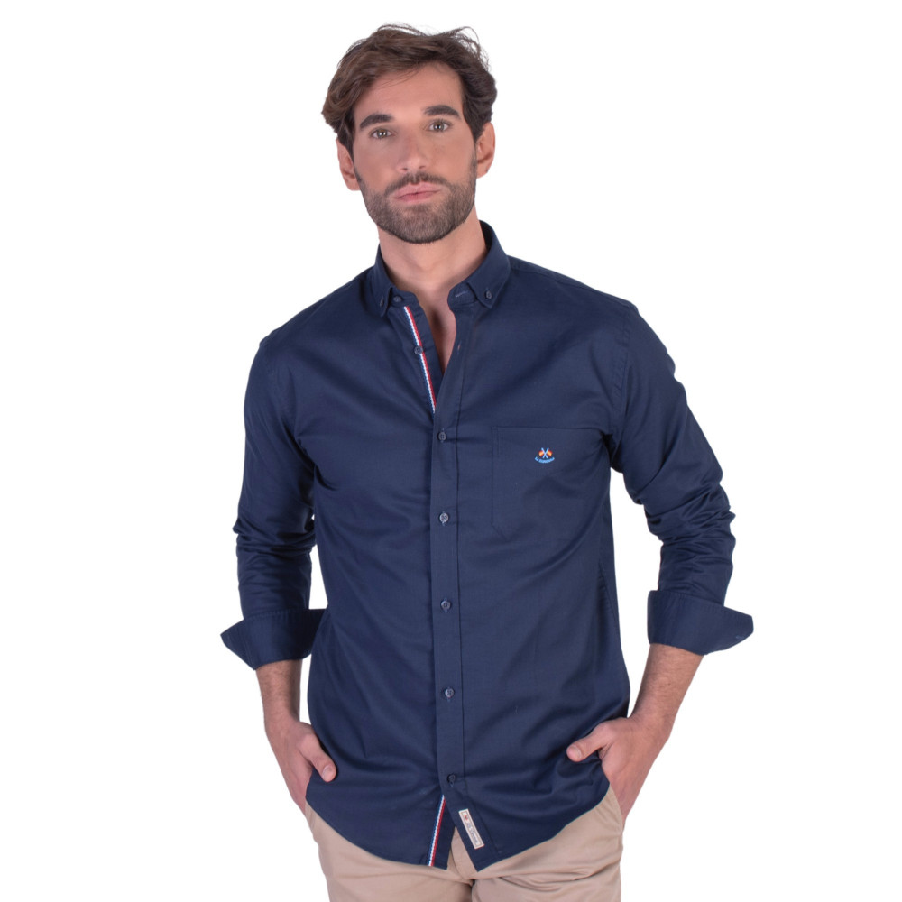 copy of Camisa oxford rosa con bolsillos