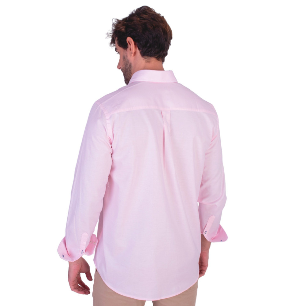 Camisa tejido oxford con bolsillo y logo bordado | La Española