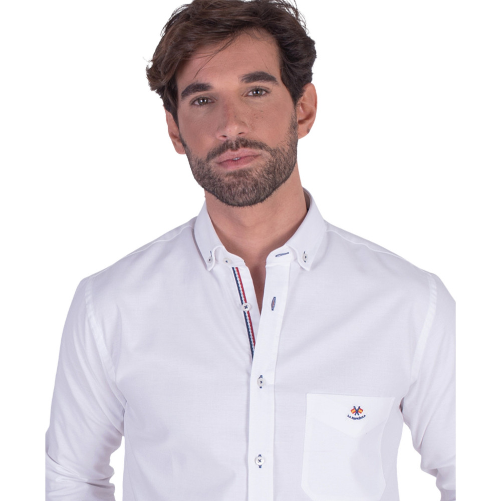 copy of copy of copy of Camisa oxford rosa con bolsillos