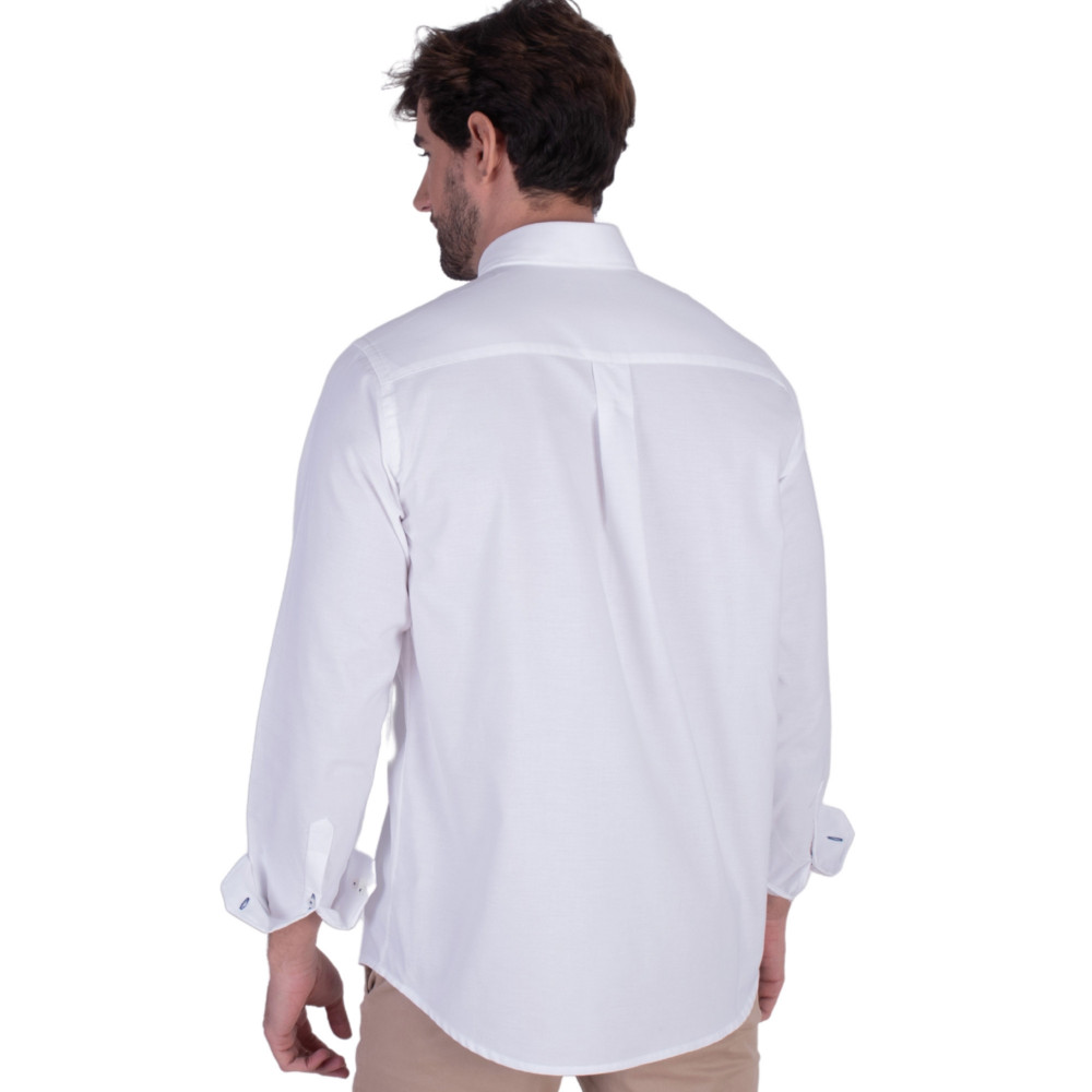 Camisa regular tejido oxford con bolsillo | La Española