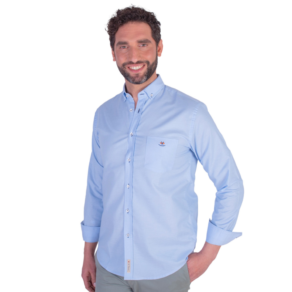 Camisa tejido oxford con bolsillo | La Española