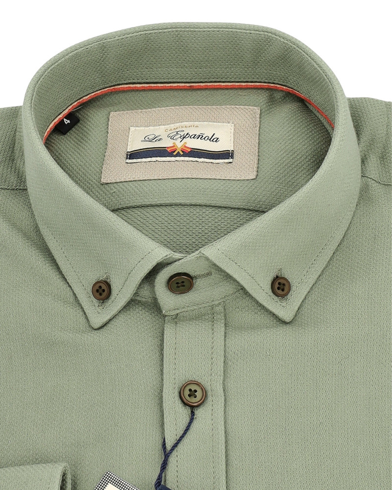 copy of copy of copy of copy of copy of copy of Camisa algodón-lino rayas con cuello botón