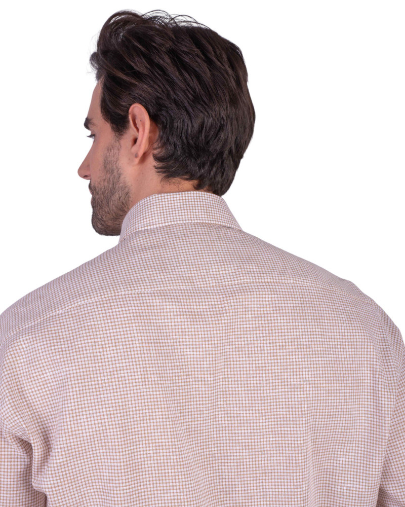 copy of copy of copy of copy of copy of copy of copy of copy of Camisa algodón-lino rayas con cuello botón