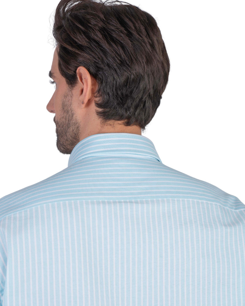 copy of copy of copy of copy of copy of copy of copy of copy of copy of copy of Camisa algodón-lino rayas con cuello botón