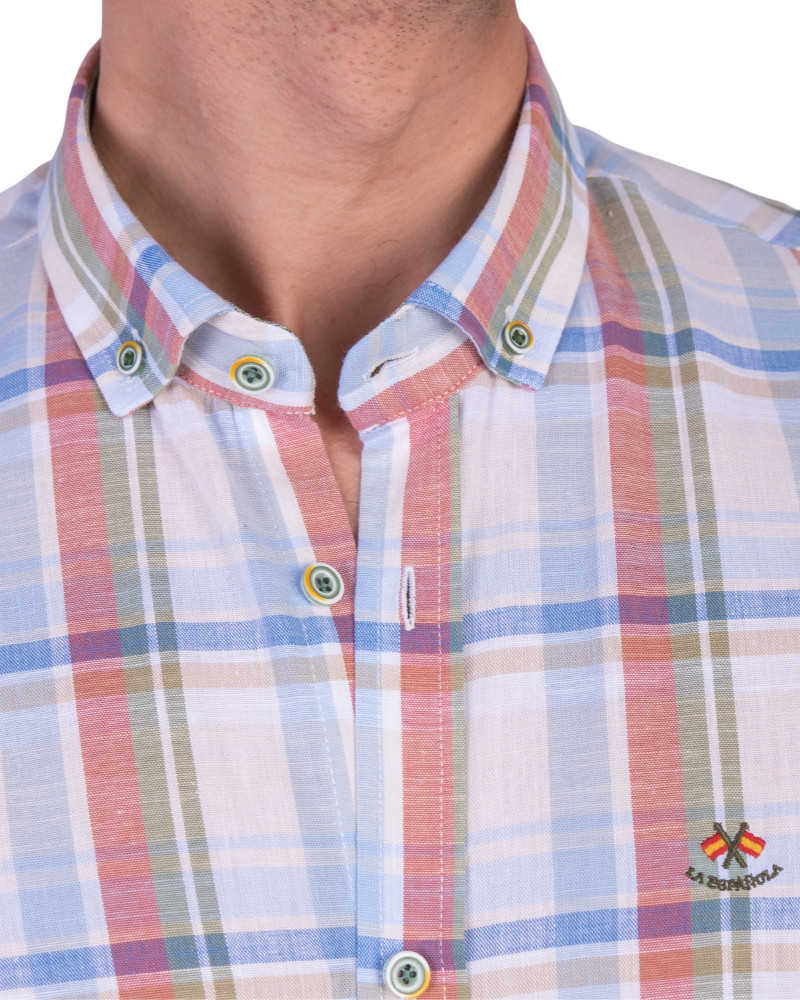 copy of copy of copy of copy of copy of copy of copy of copy of copy of copy of copy of copy of Camisa algodón-lino rayas con c