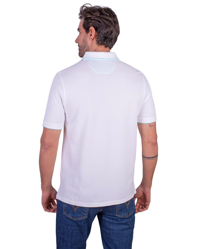 Polo algodón manga corta para hombre