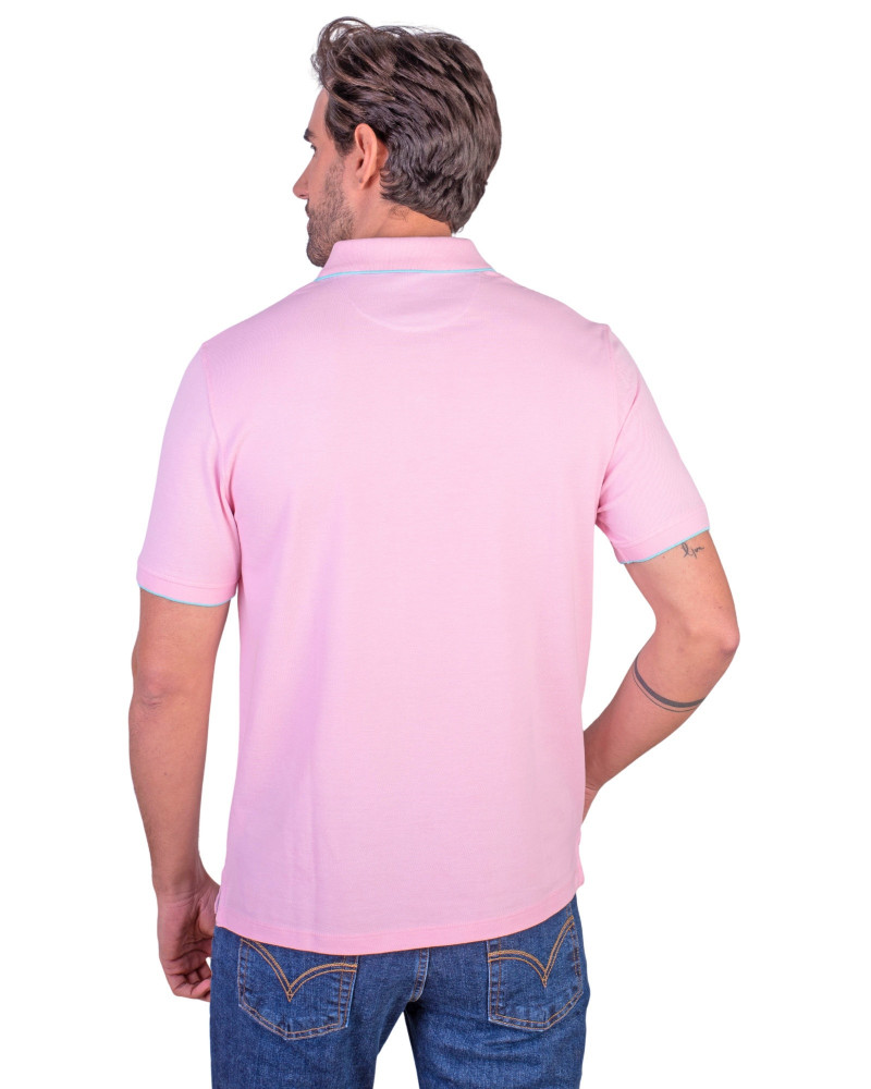 POLO MANGA CORTA ALGODON LISO BASICO GRANITO