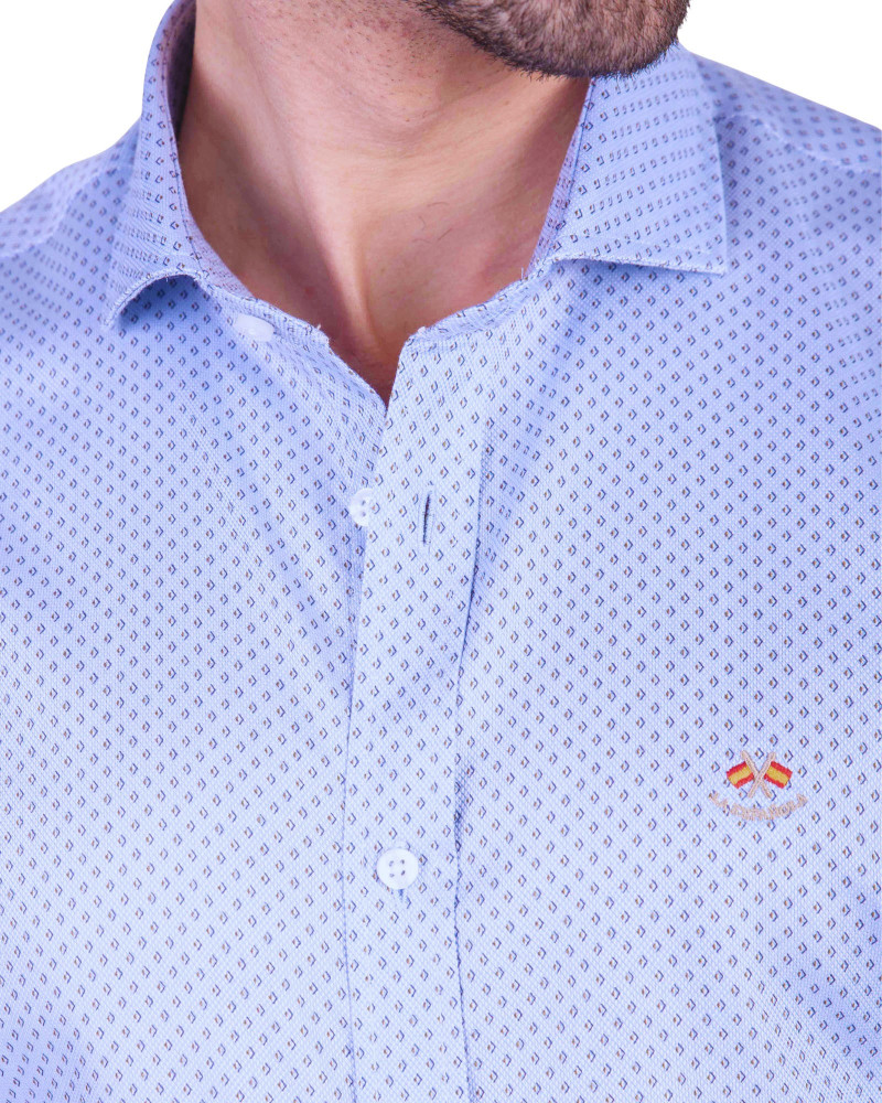 Camisa tejido oxford con bolsillo y logo bordado | La Española