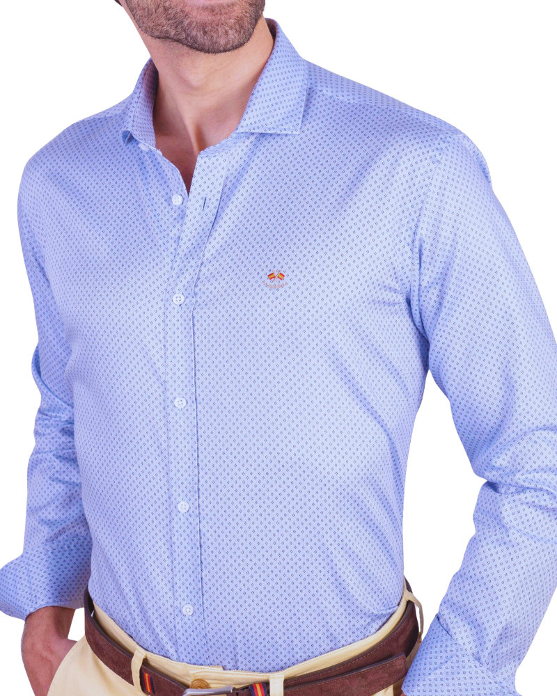 Camisa tejido oxford con bolsillo y logo bordado | La Española