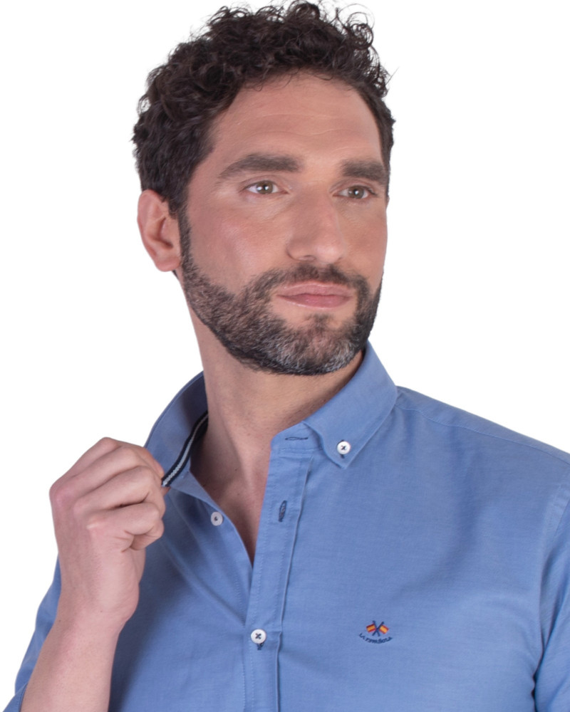 Camisa semientallada tejido oxford | La Española