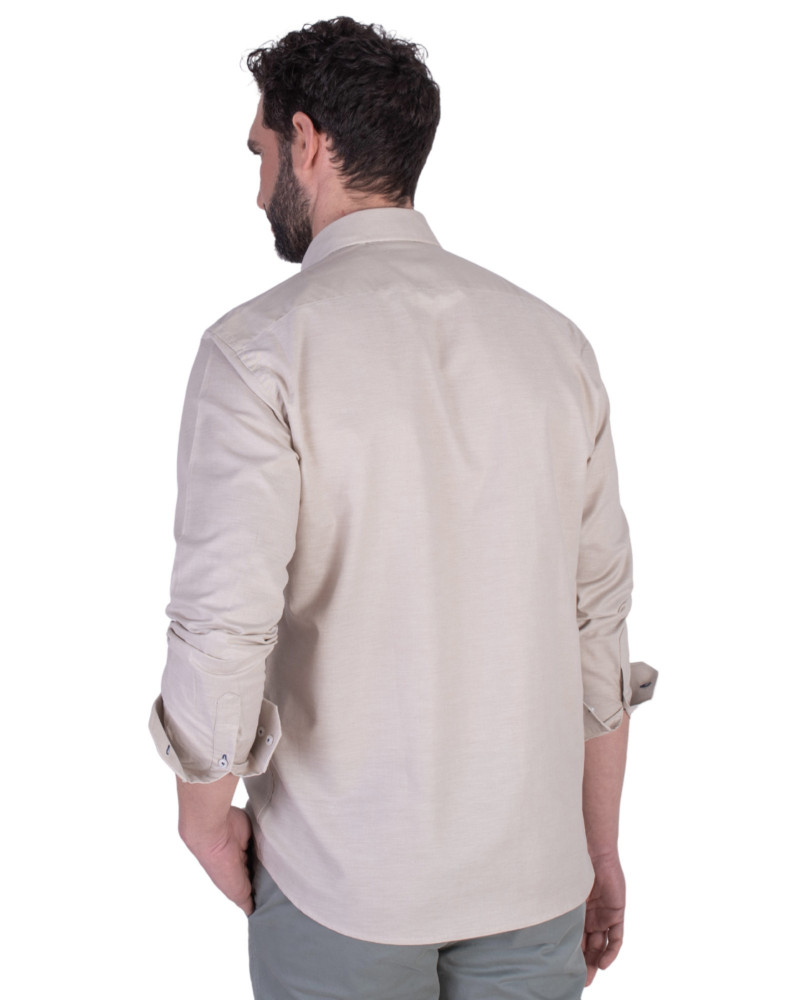 Camisa semientallada tejido oxford | La Española