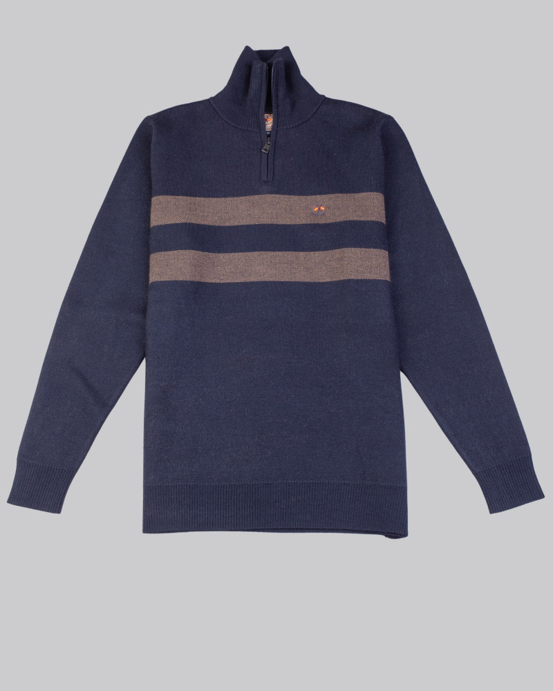 Suéter cuello polo cremallera para hombre | La Española