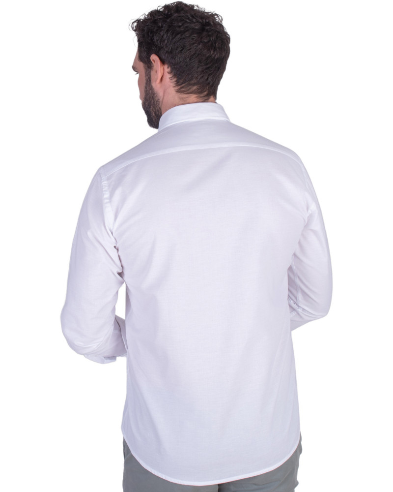 Camisa semientallada tejido oxford | La Española