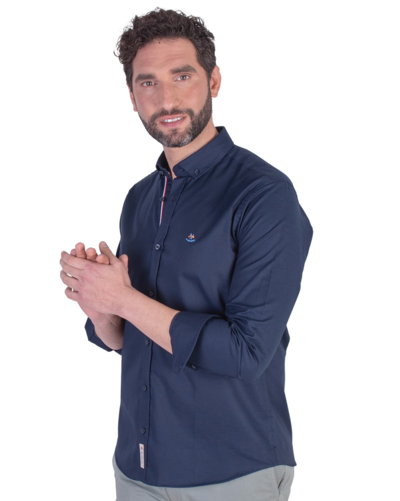 Camisa semientallada tejido oxford | La Española