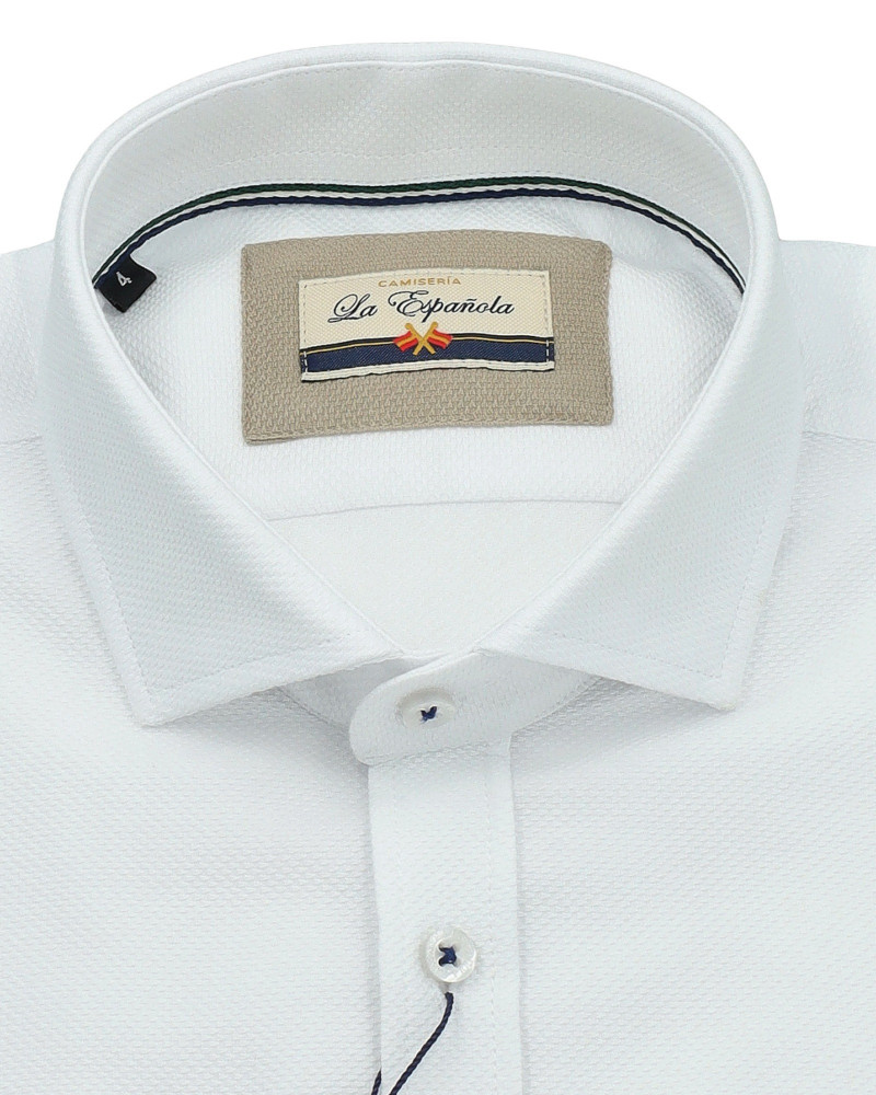 copy of copy of copy of copy of copy of Camisa algodón-lino rayas con cuello botón