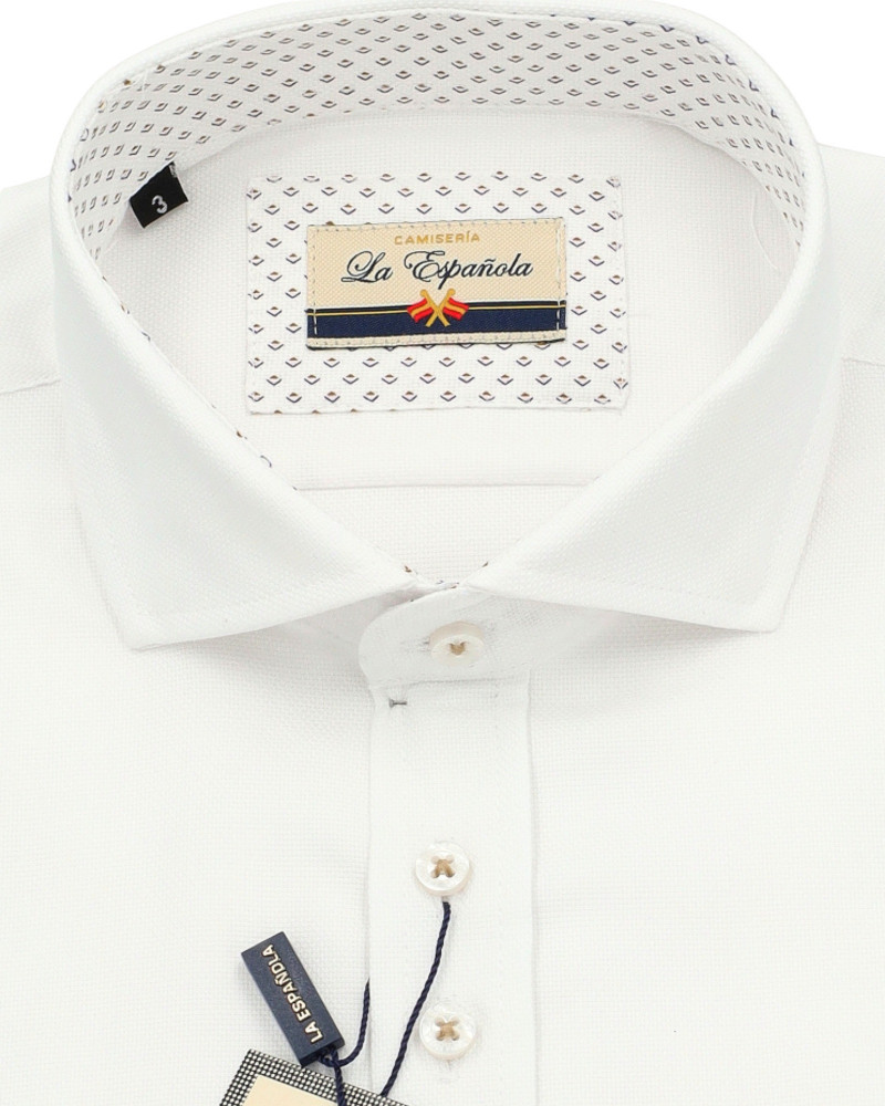 copy of copy of copy of Camisa algodón-lino rayas con cuello botón