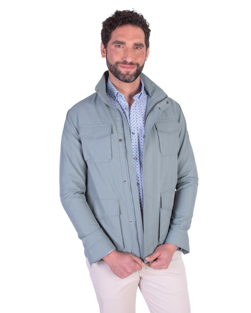 Cazadora saharina forro interior estampado | La Española