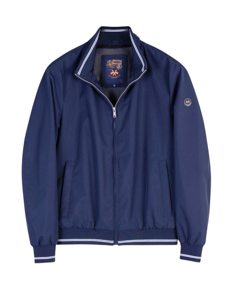 CAZADORA TEJIDO TECNICO ELASTICOS COMBINADOS FORRO REJILLA