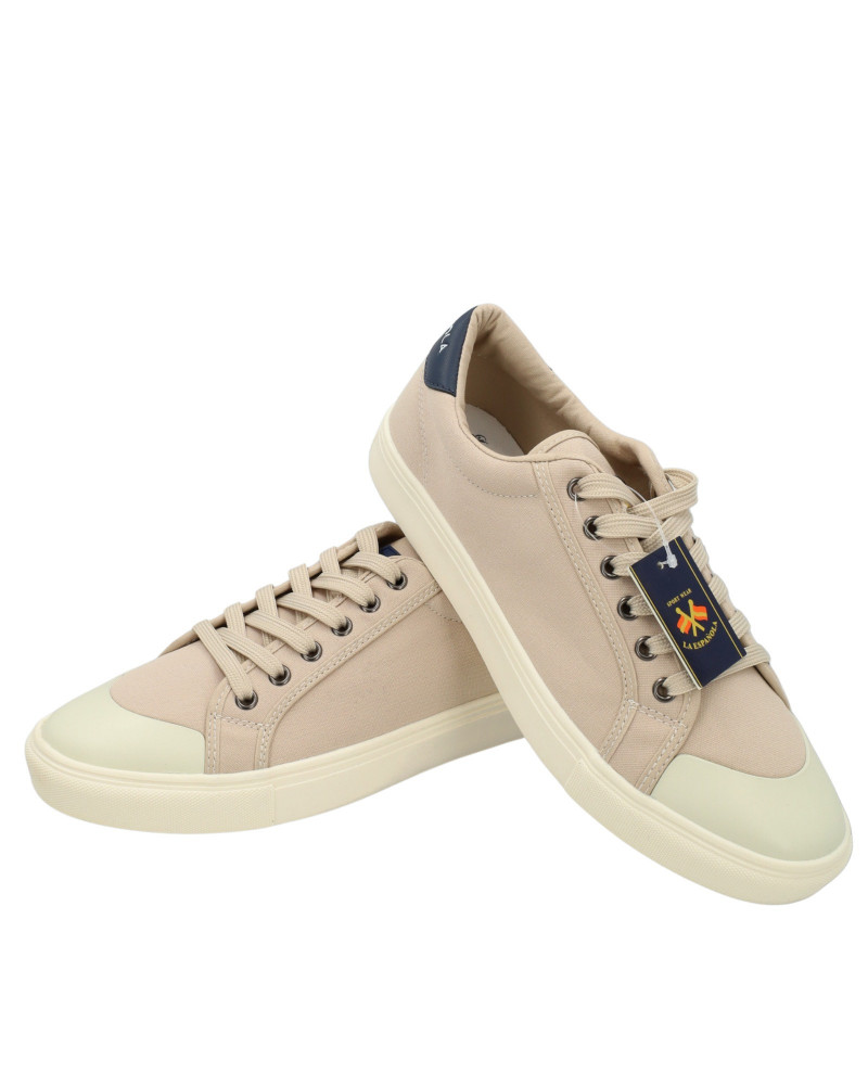 Zapato lona con cordones y suela goma | La española