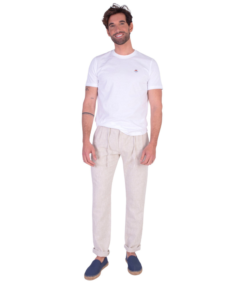Pantalón lino con cordón para hombre | La Española