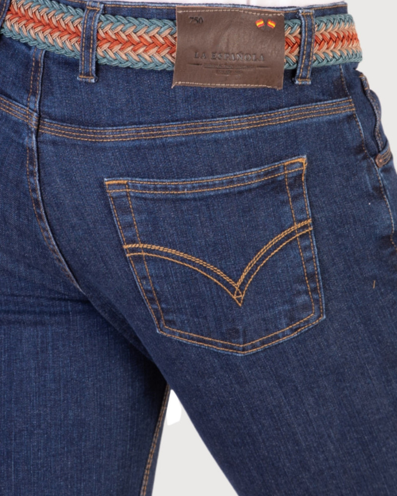 Pantalón 5 bolsillos color piedra