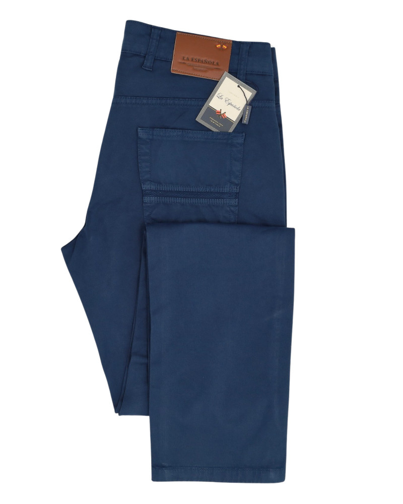 Pantalón 5 bolsillos sarga tintado para hombre