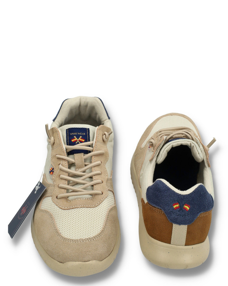 copy of copy of Zapatilla piel cordones y suela goma - Modelo Zaragoza