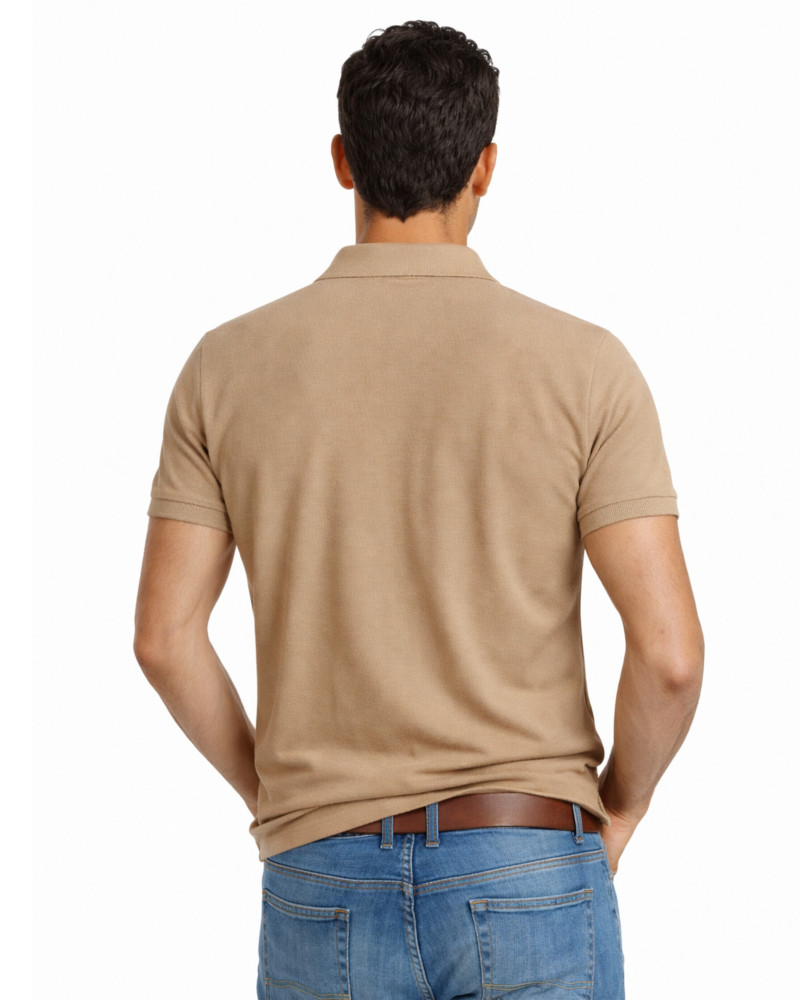 copy of copy of copy of copy of copy of POLO MANGA CORTA ALGODON LISO GRANITO CUELLO UVE