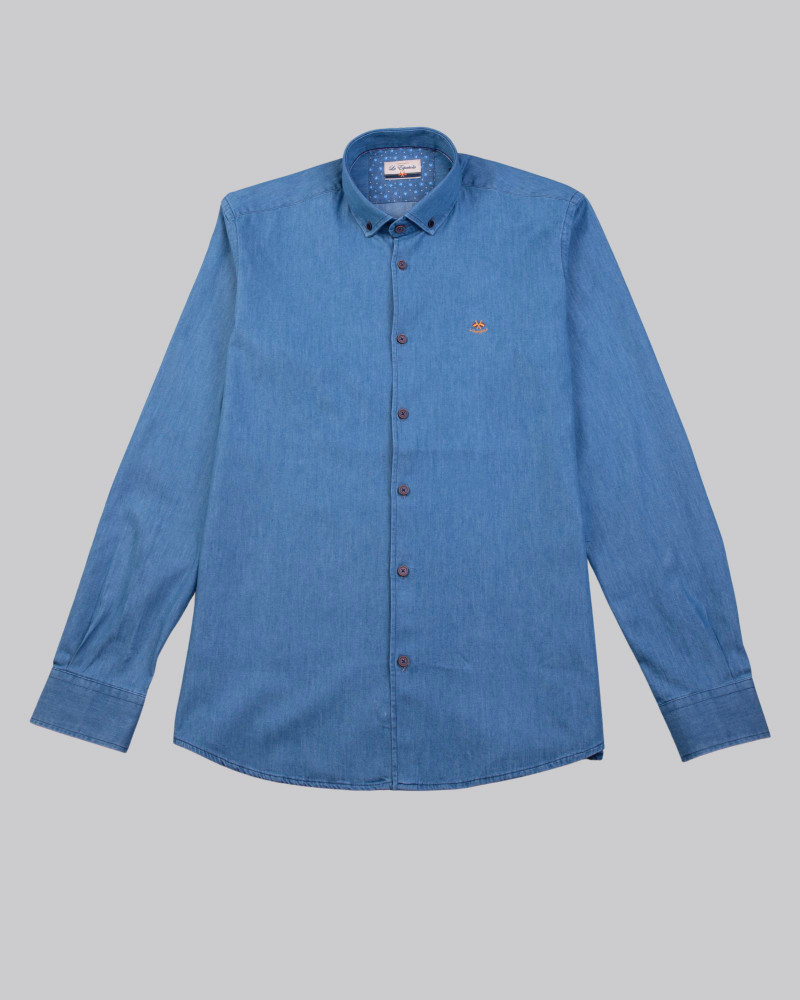 Serie 55824 Camisa vaquera cuello boton