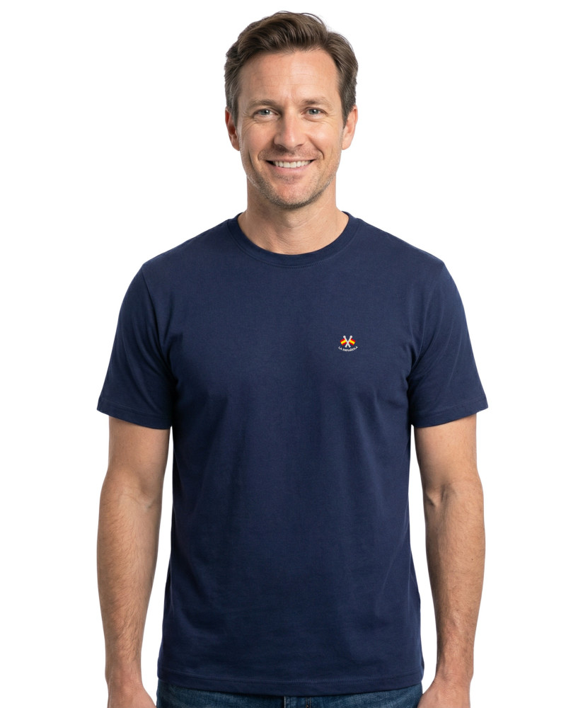 Camiseta manga corta azul marino