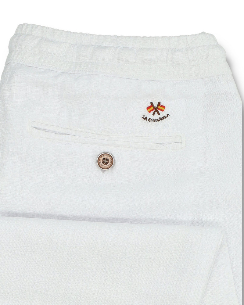 Pantalón lino con cordón para hombre | La Española