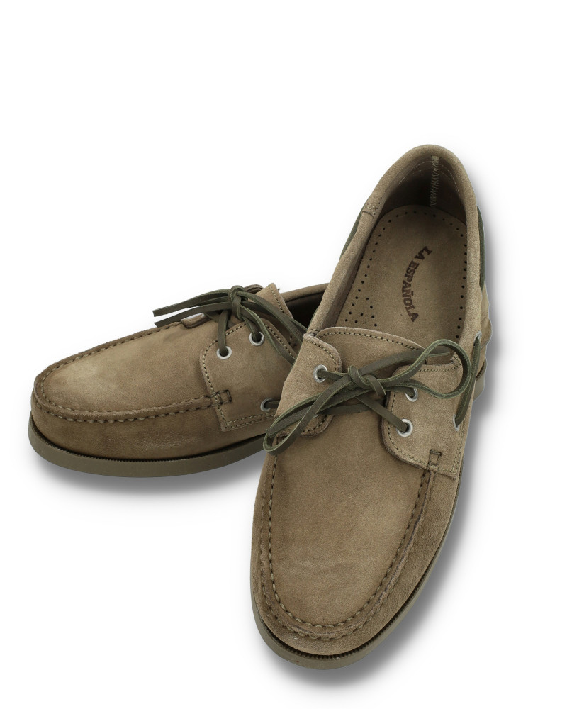 Zapatilla piel cordones y suela goma | La Española