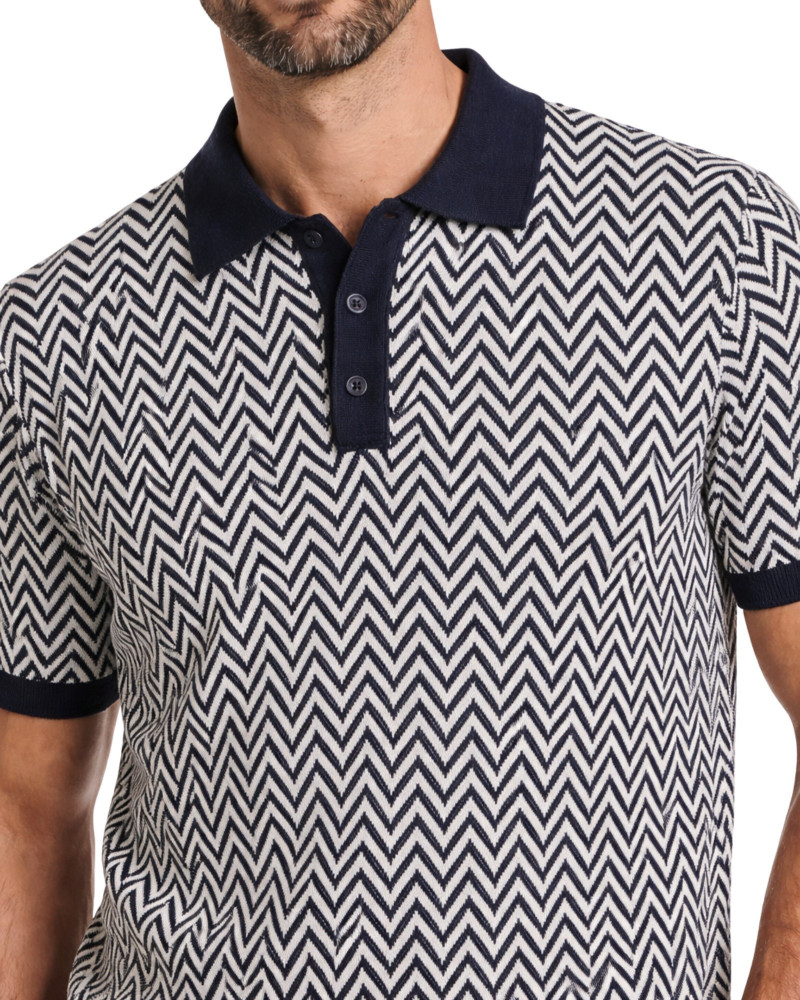 Polo manga corta algodón liso granito y cuello en V | La Española