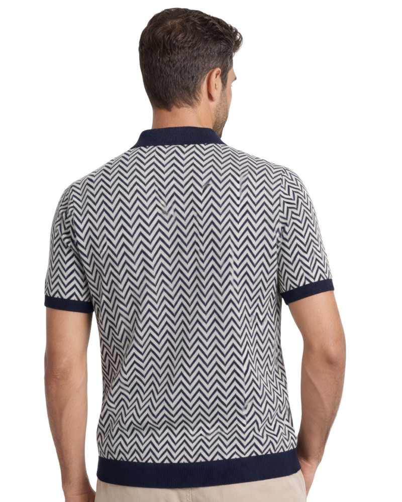 Polo manga corta algodón liso granito y cuello en V | La Española