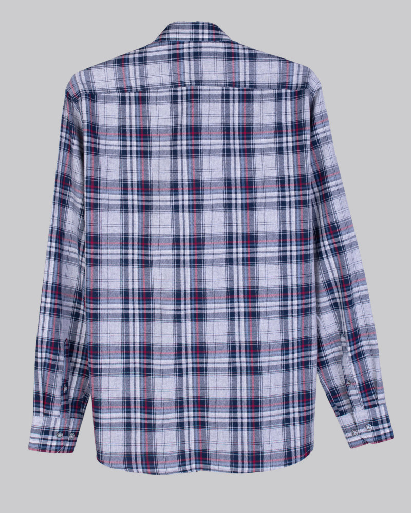 Camisa cuadros con patrón semidetallado